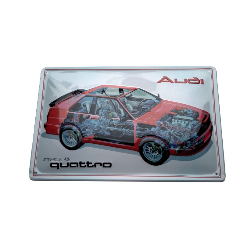 Audi ページ Tin plate Audi sport quattro > Tradition Shop